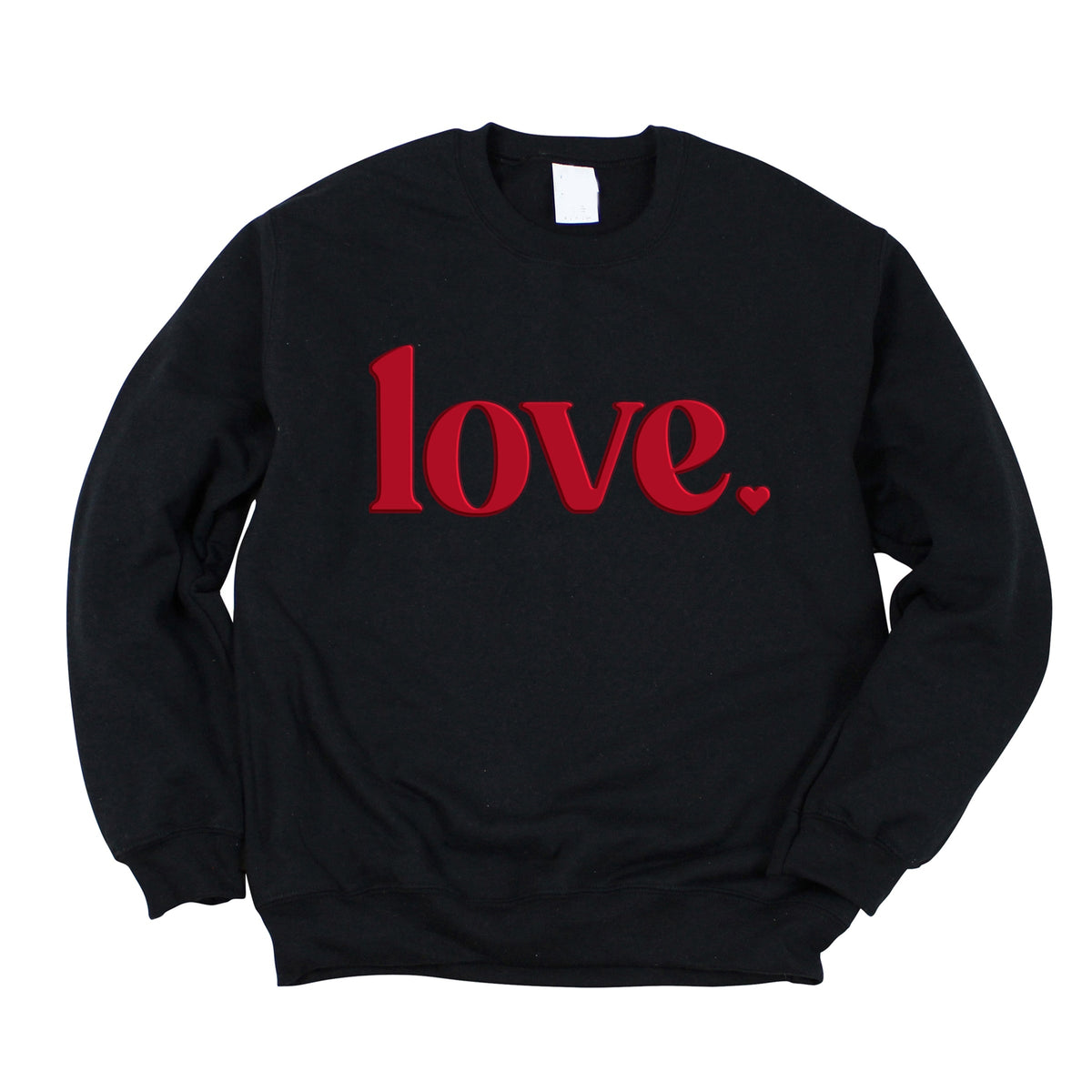 Love Bold Heart Puff - Women's Graphic Sweatshirt