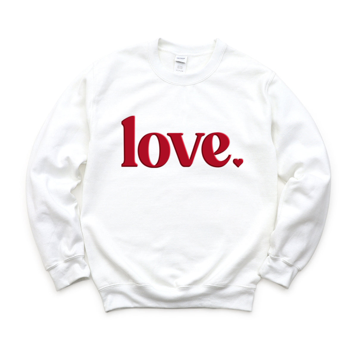 Love Bold Heart Puff - Women's Graphic Sweatshirt