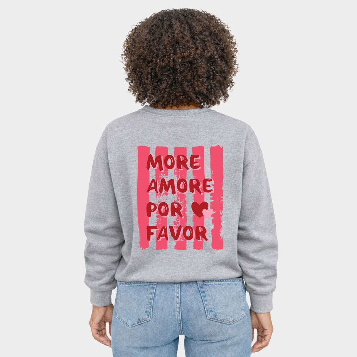 More Amore Por Favor Stripes - Women's Graphic Sweatshirt