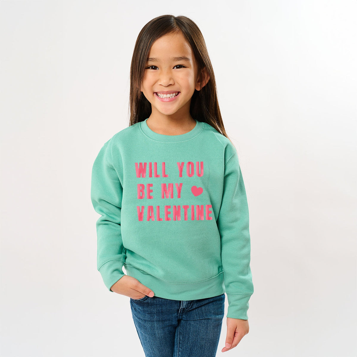 Be My Valentine Watercolor - Youth Graphic Sweatshirt