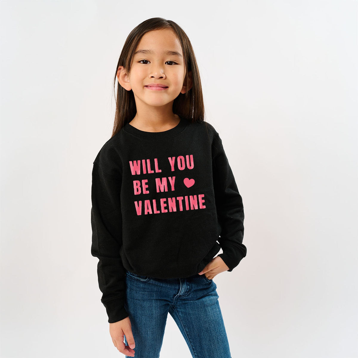 Be My Valentine Watercolor - Youth Graphic Sweatshirt