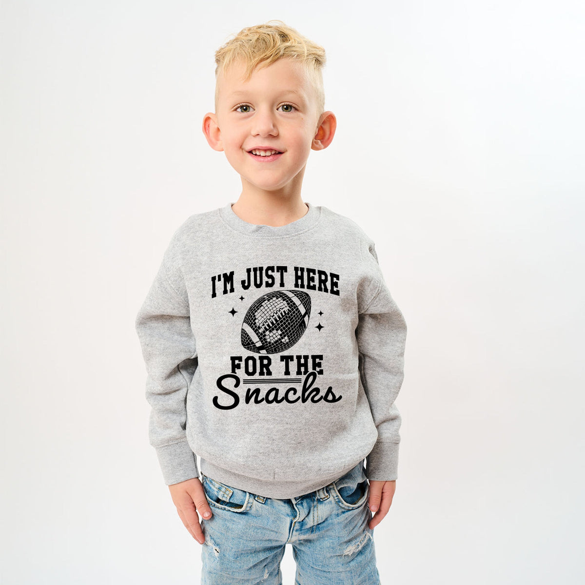 I'm Just Here For The Snacks Disco - Youth Graphic Sweatshirt