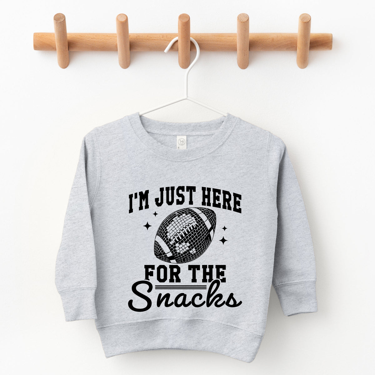 I'm Just Here For The Snacks Disco - Toddler Graphic Sweatshirt