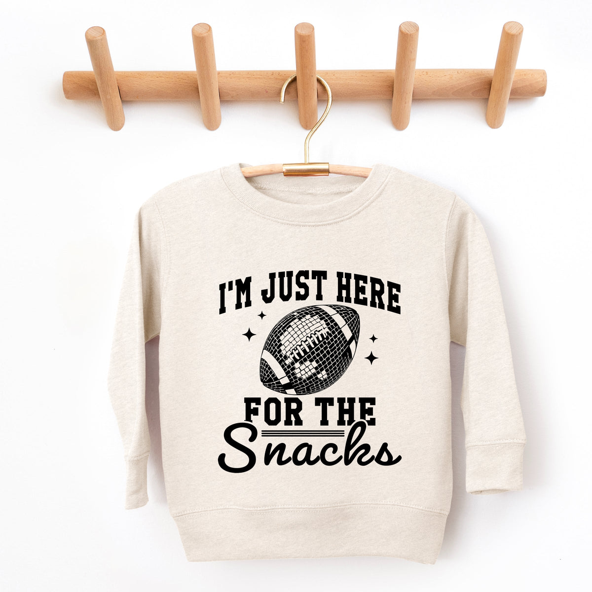 I'm Just Here For The Snacks Disco - Toddler Graphic Sweatshirt