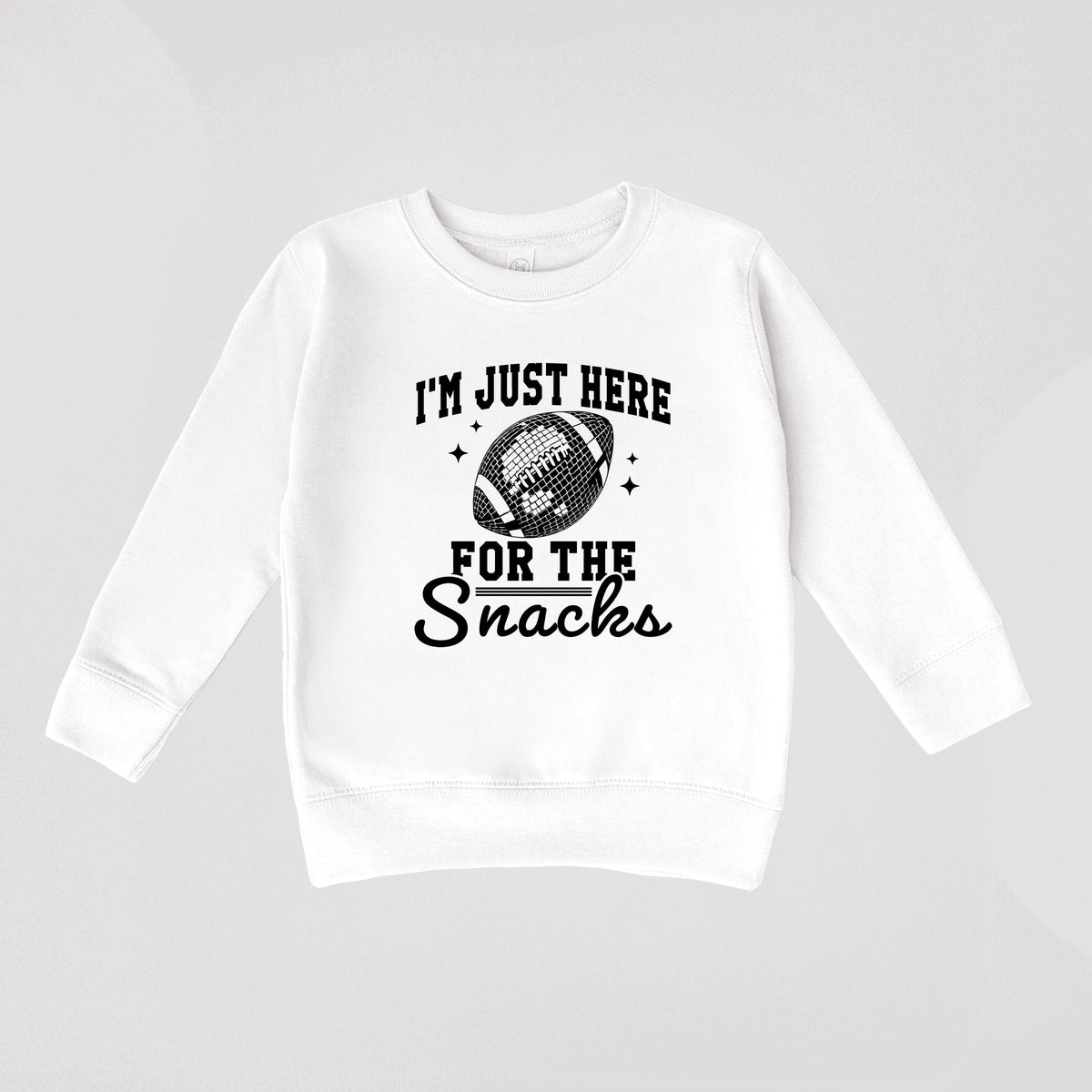 I'm Just Here For The Snacks Disco - Toddler Graphic Sweatshirt