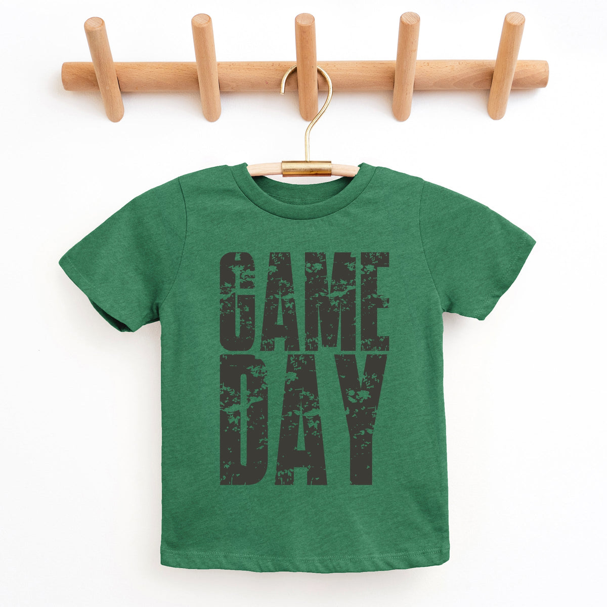 Game Day Block Distressed - Youth Short Sleeve Graphic T-Shirt