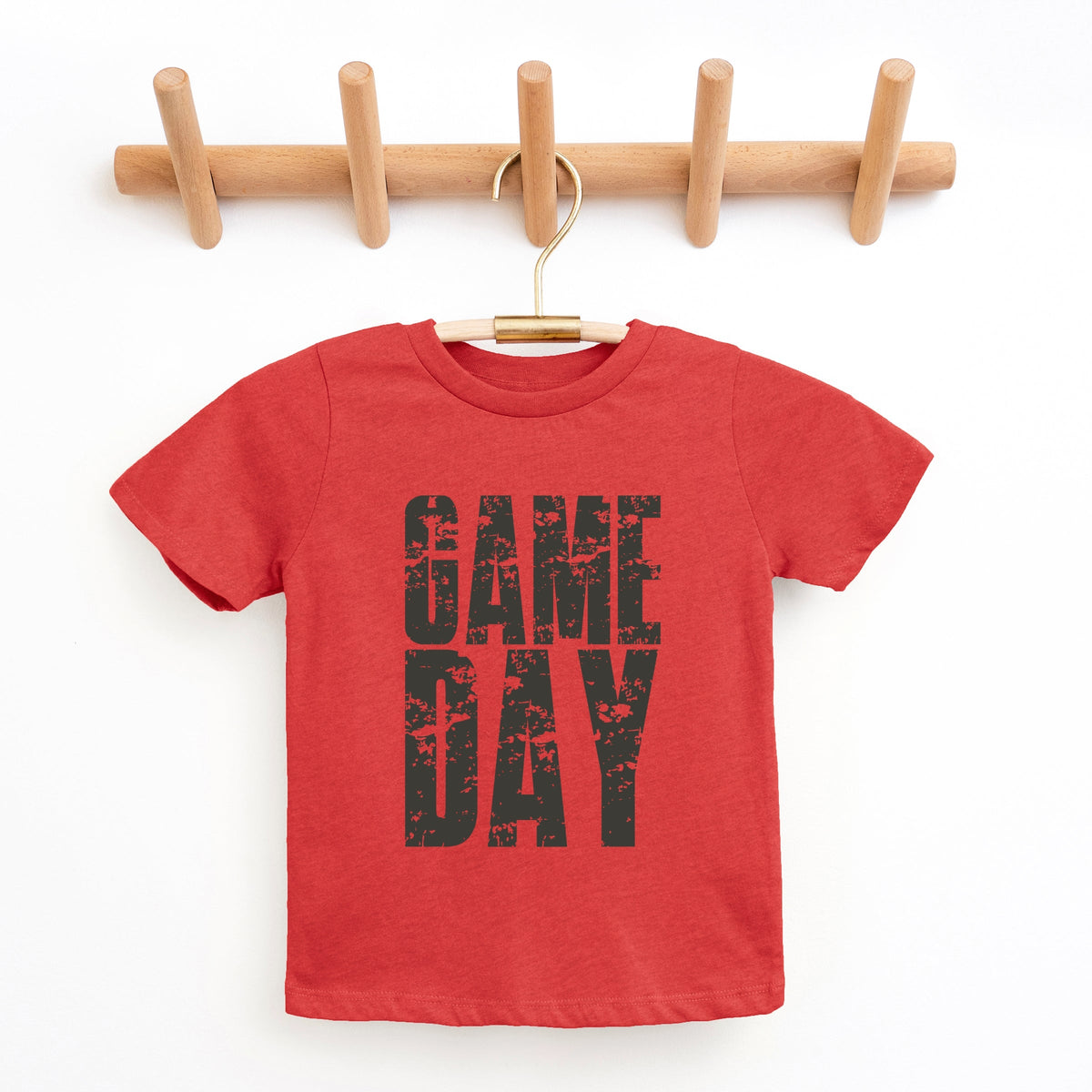 Game Day Block Distressed - Youth Short Sleeve Graphic T-Shirt