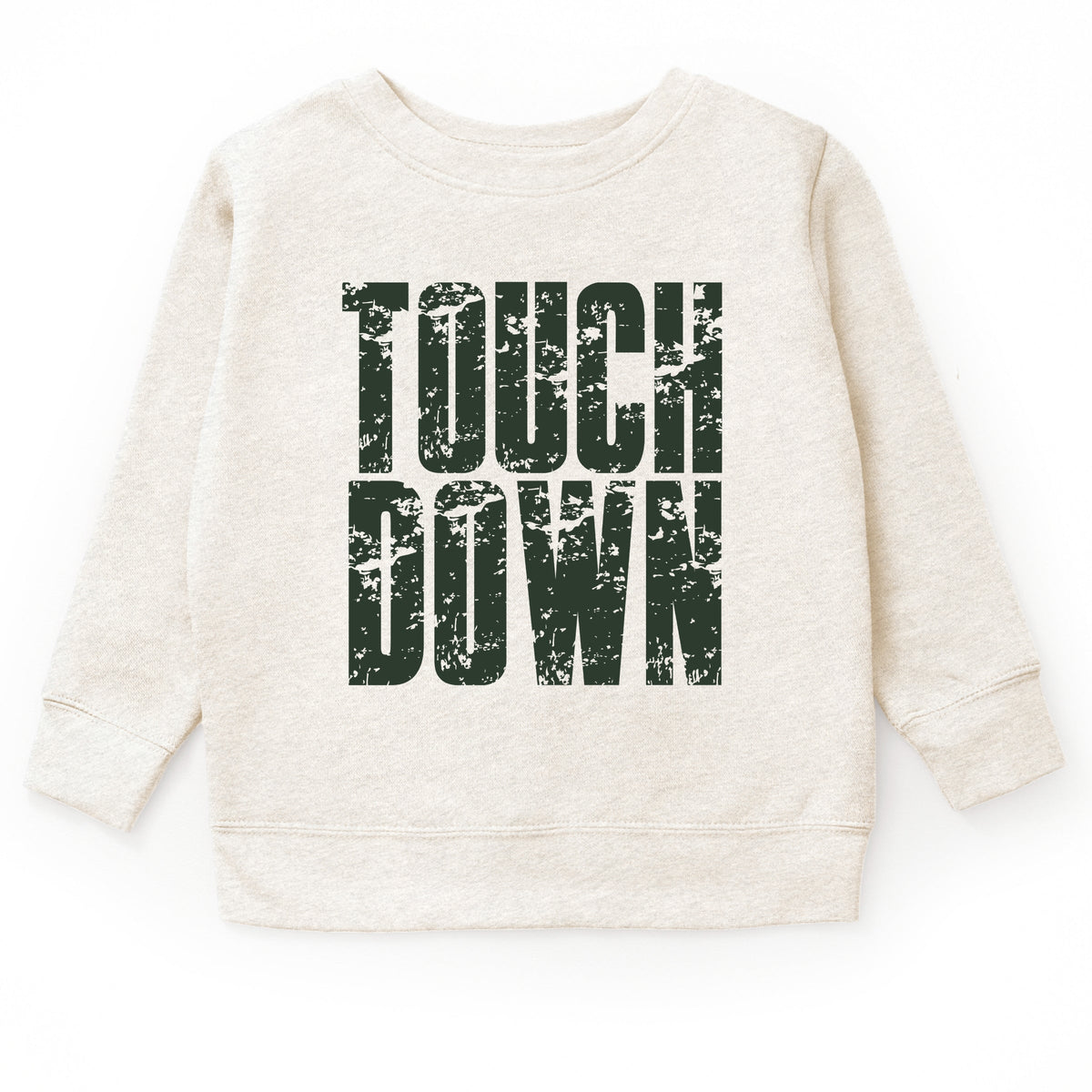 Touch Down Block Distressed - Youth Graphic Sweatshirt