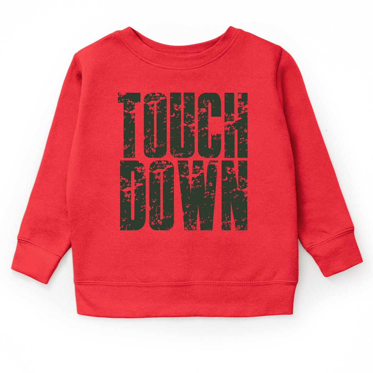 Touch Down Block Distressed - Youth Graphic Sweatshirt