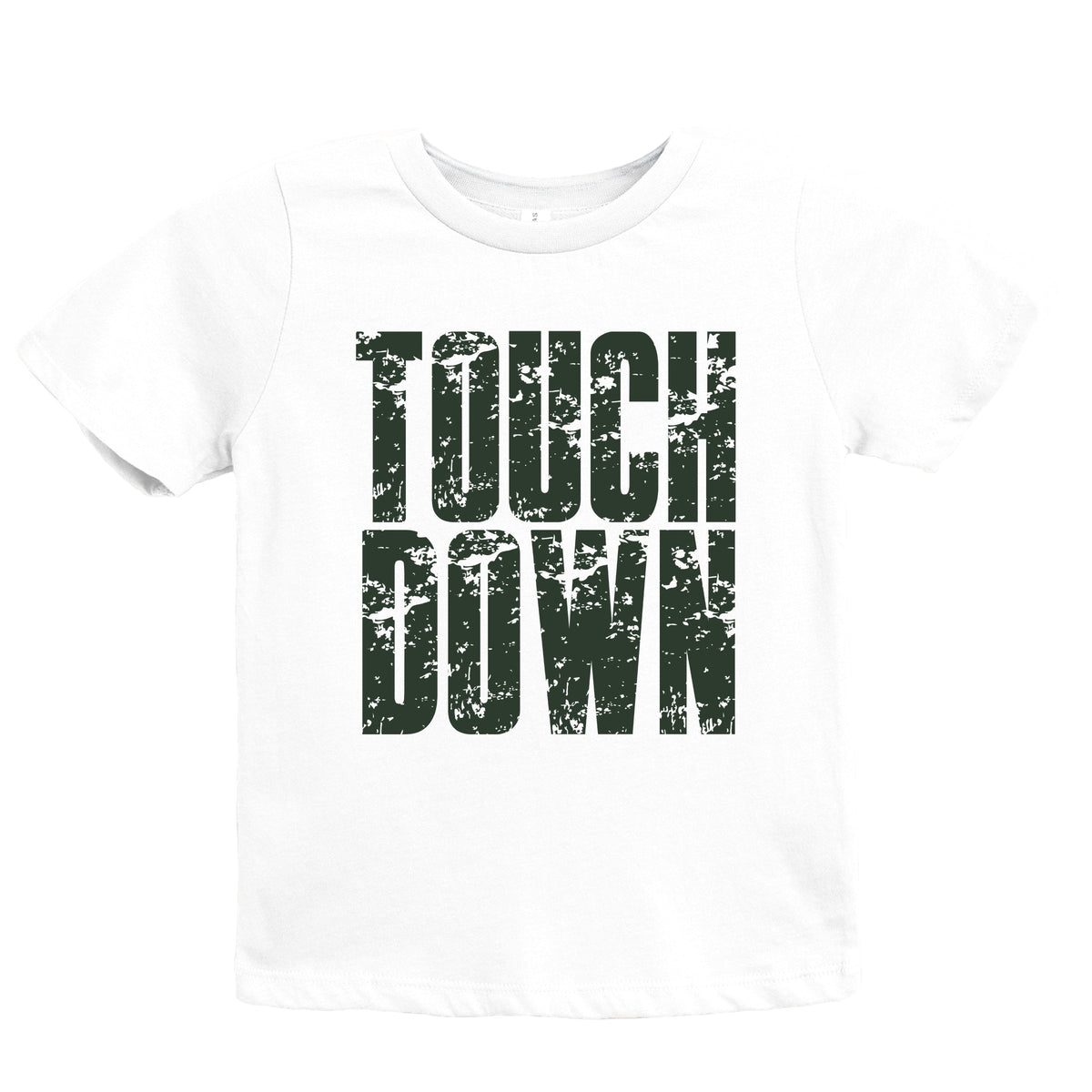 Touch Down Block Distressed - Youth Short Sleeve Graphic T-Shirt