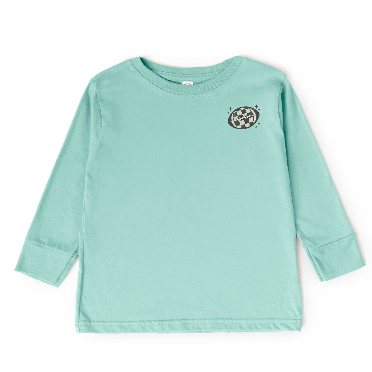 Football Sparkles Distressed - Toddler Long Sleeve Graphic Tee
