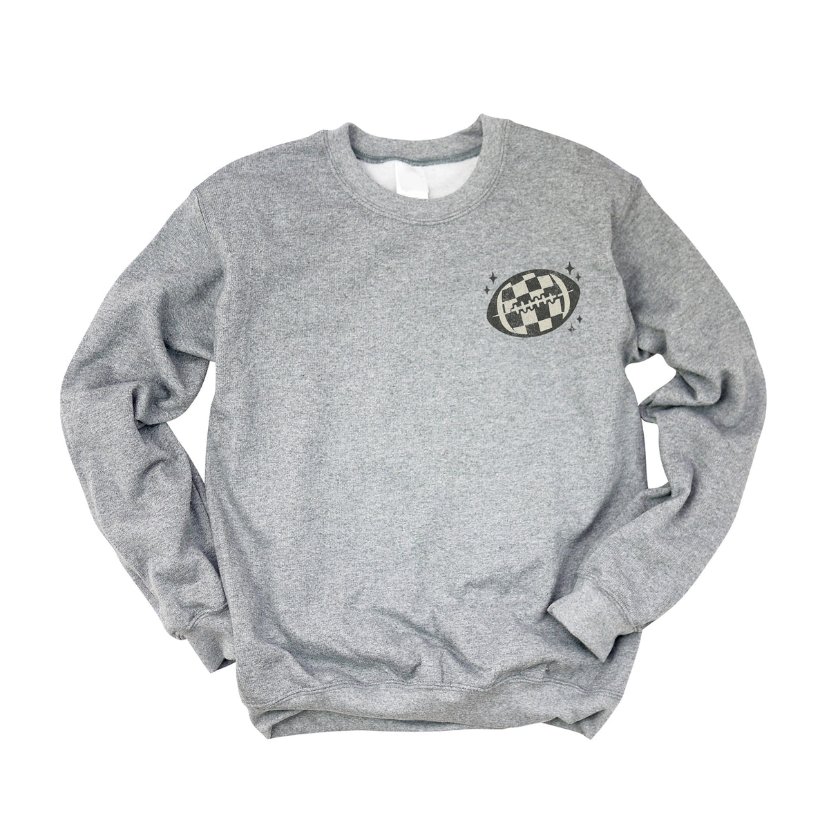 Football Sparkles Distressed - Women's Graphic Sweatshirt