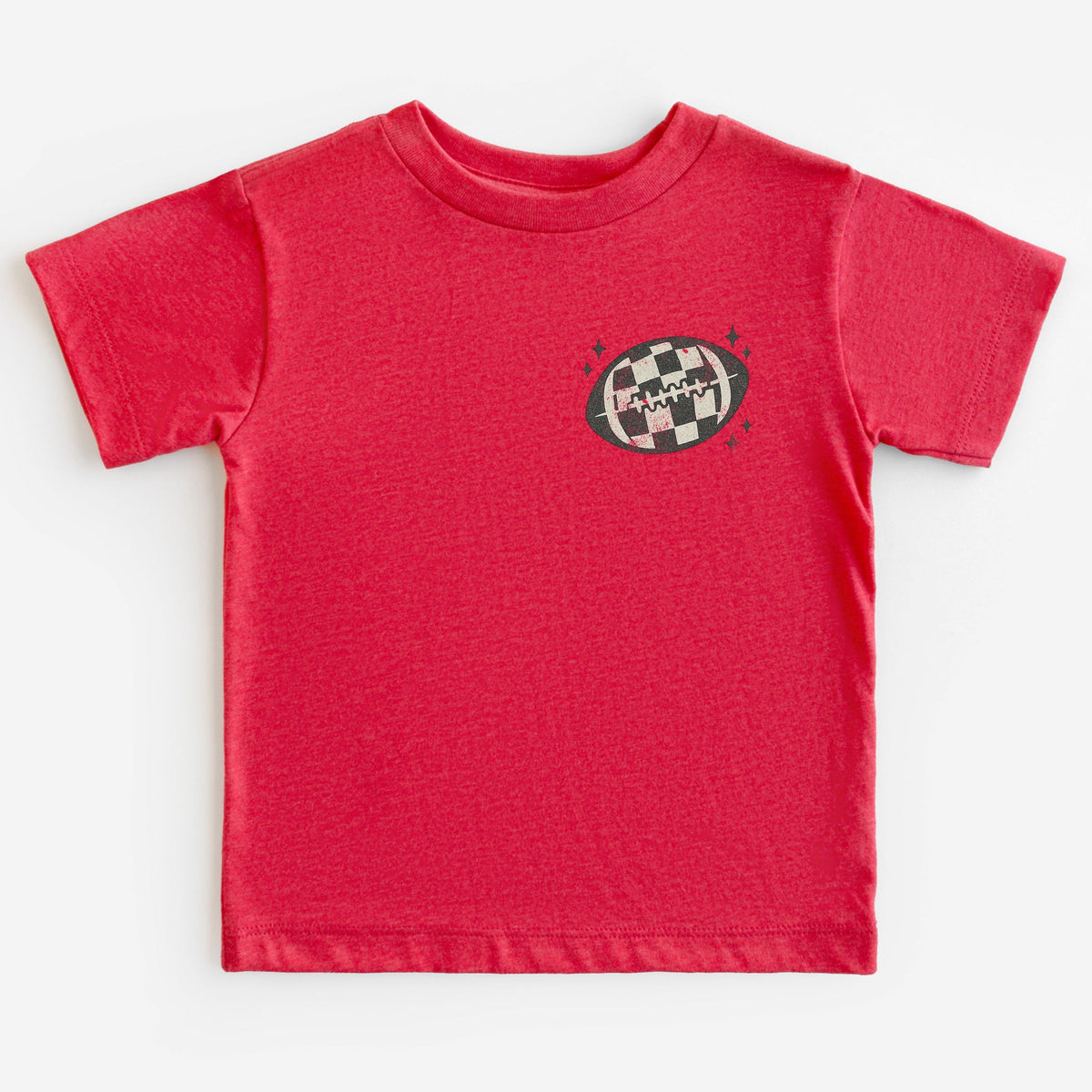 Football Sparkles Distressed - Toddler Short Sleeve Graphic T-Shirt