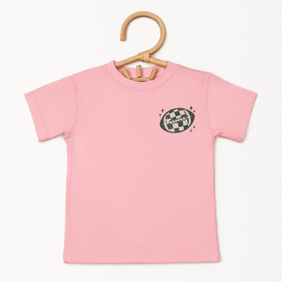 Football Sparkles Distressed - Toddler Short Sleeve Graphic T-Shirt