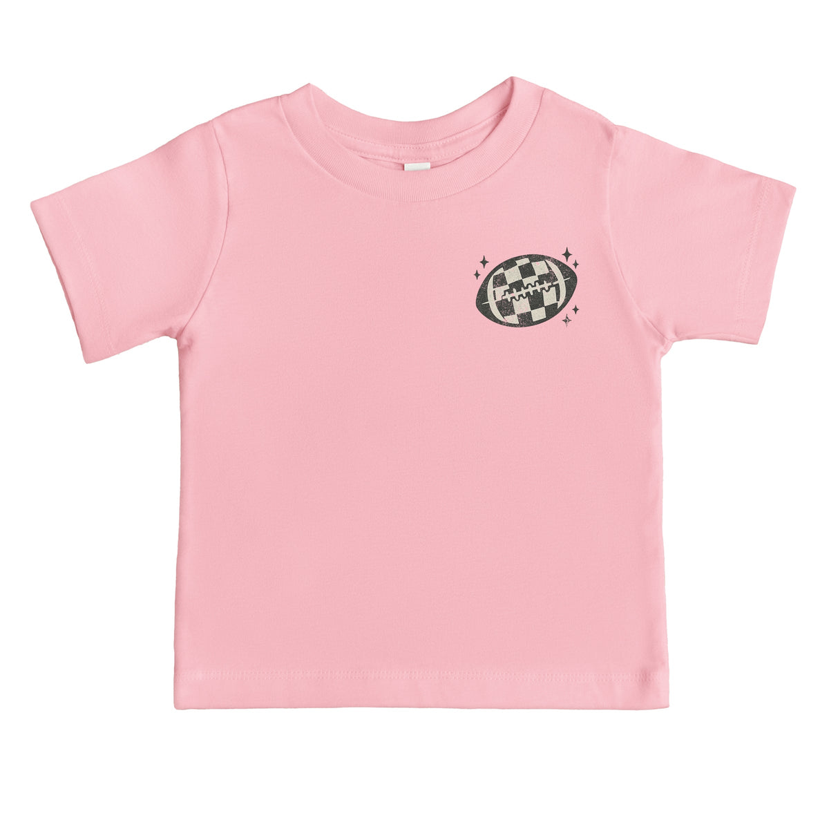 Football Sparkles Distressed - Toddler Short Sleeve Graphic T-Shirt