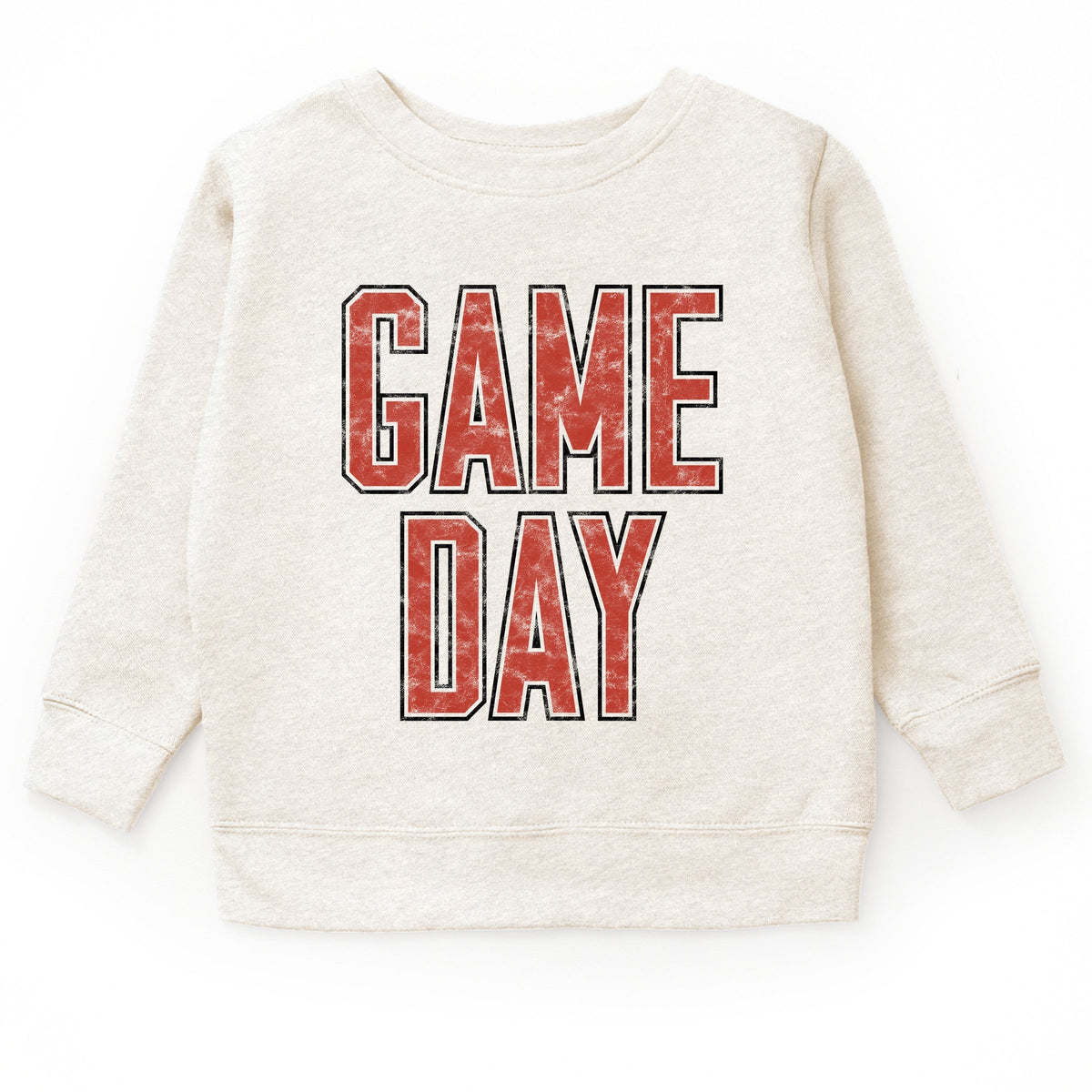 Game Day Outlined Distressed - Youth Graphic Sweatshirt