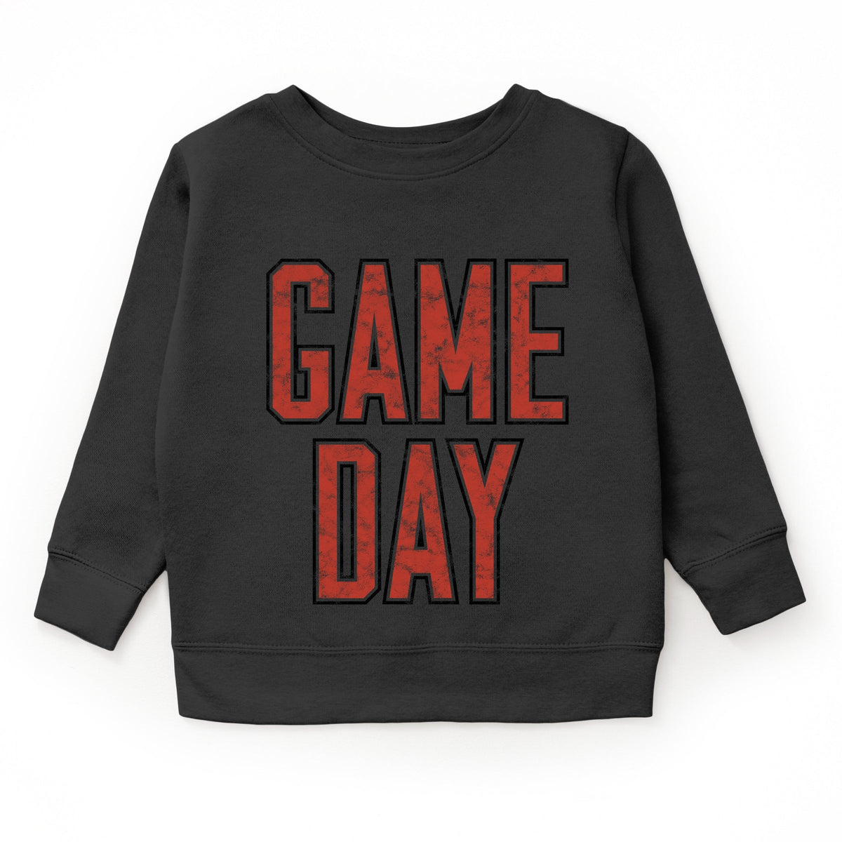 Game Day Outlined Distressed - Youth Graphic Sweatshirt