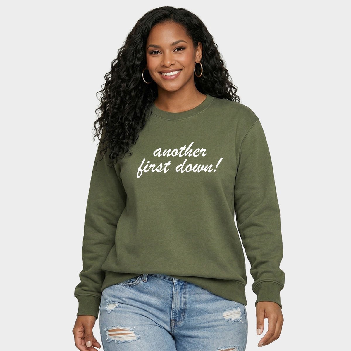 Another First Down - Women's Graphic Sweatshirt