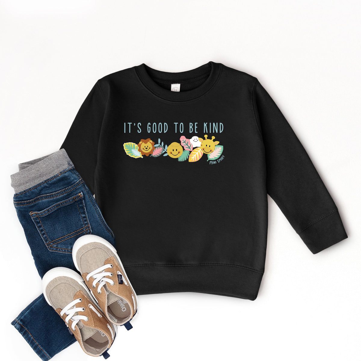 Mini Smiley It's Good To Be Kind Lumi - Toddler Graphic Sweatshirt