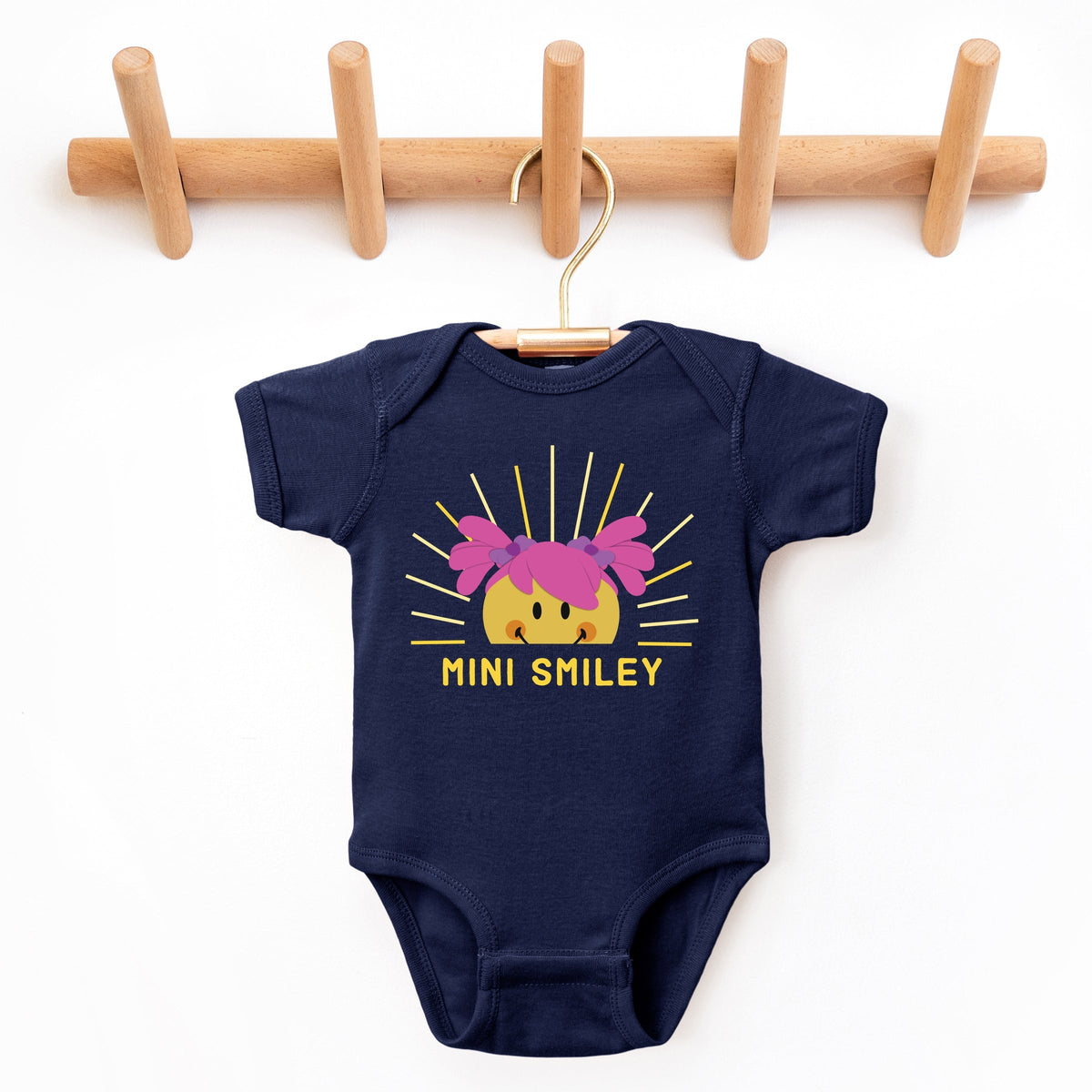 Mini Smiley Aria Sunshine - Baby Short Sleeve Graphic Bodysuit