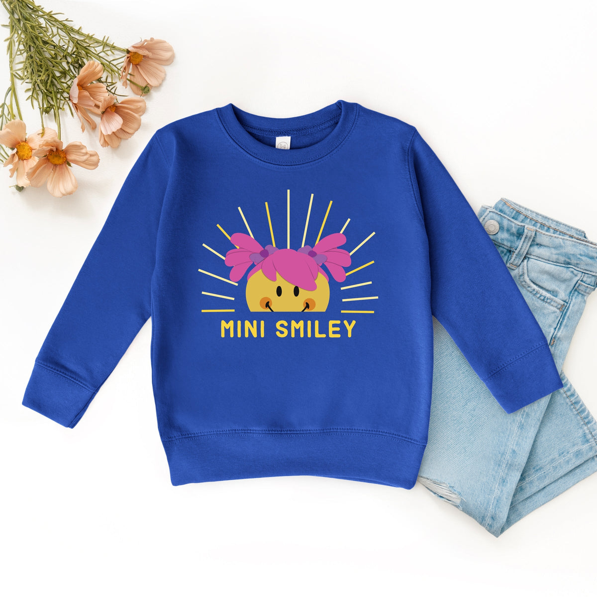 Mini Smiley Aria Sunshine - Toddler Graphic Sweatshirt
