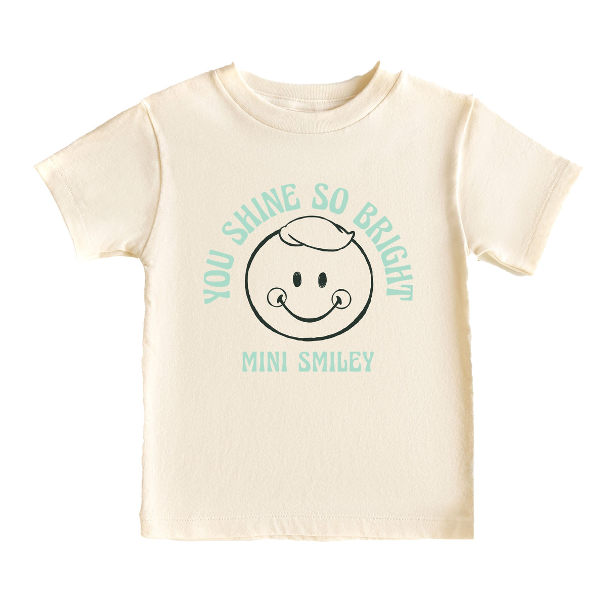 Mini Smiley You Shine So Bright - Toddler Short Sleeve Graphic T-Shirt