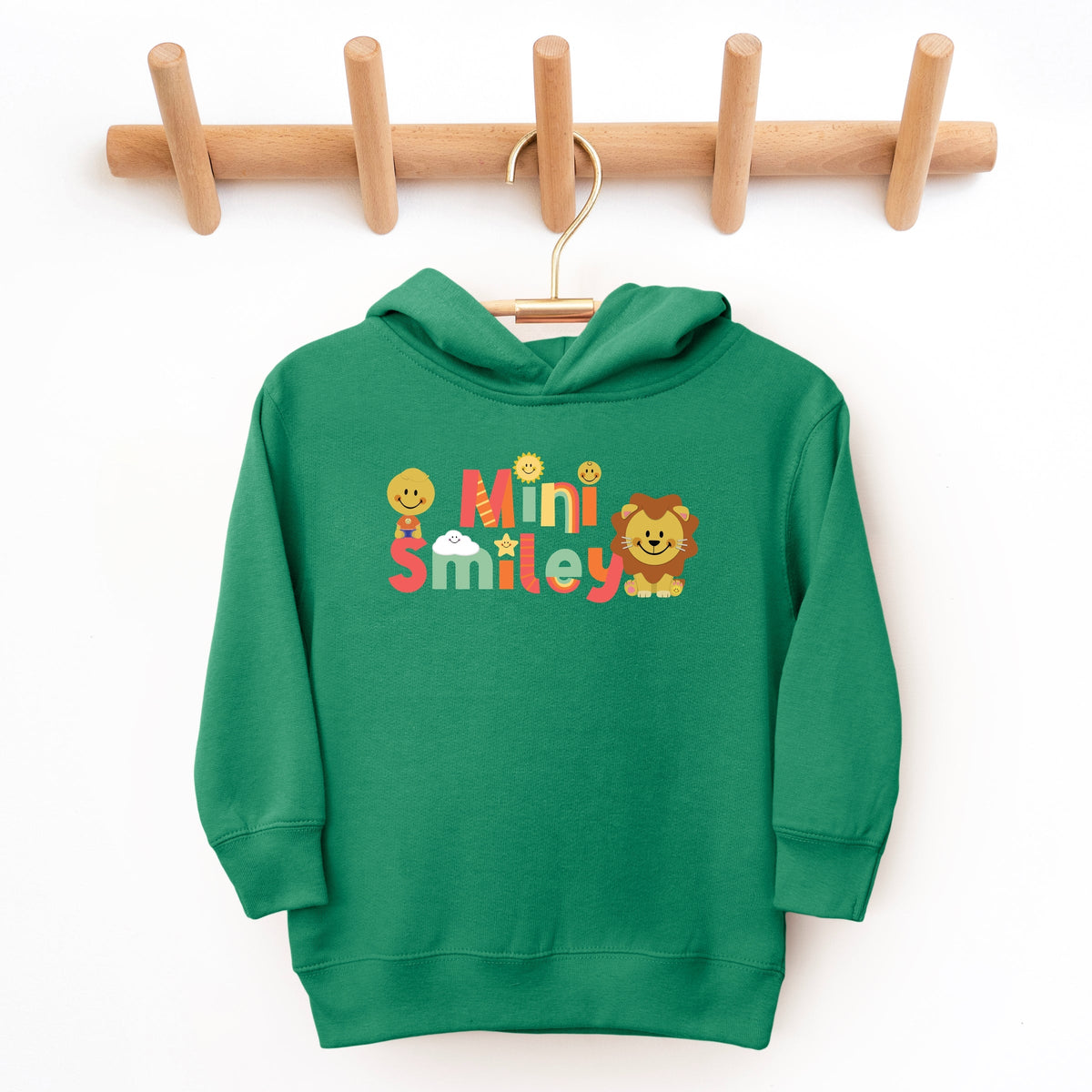 Mini Smiley Icons Lion - Toddler Hoodie