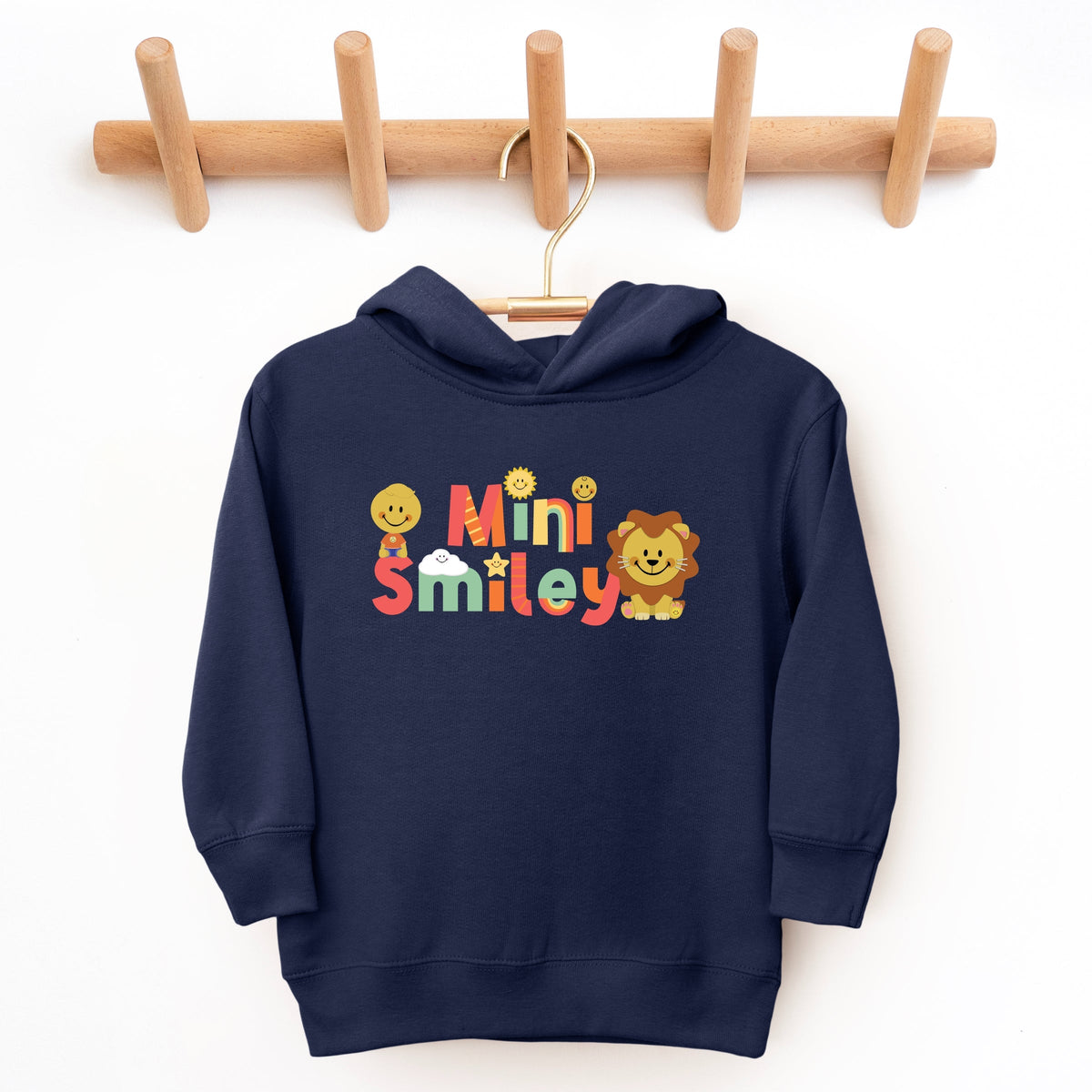 Mini Smiley Icons Lion - Toddler Hoodie