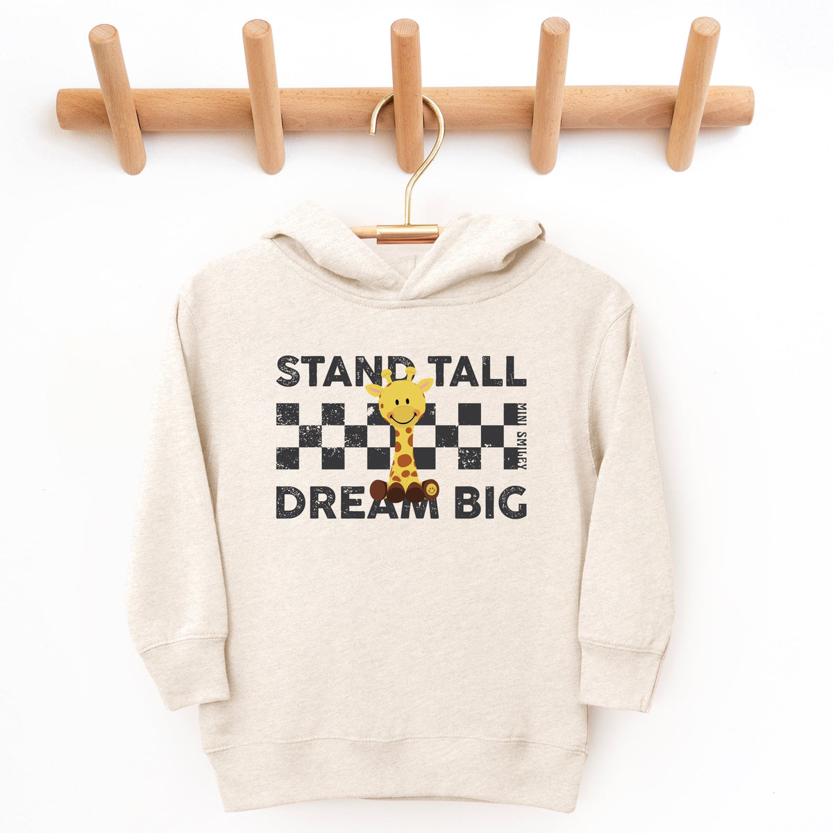 Mini Smiley Stand Tall Dream Big - Toddler Hoodie