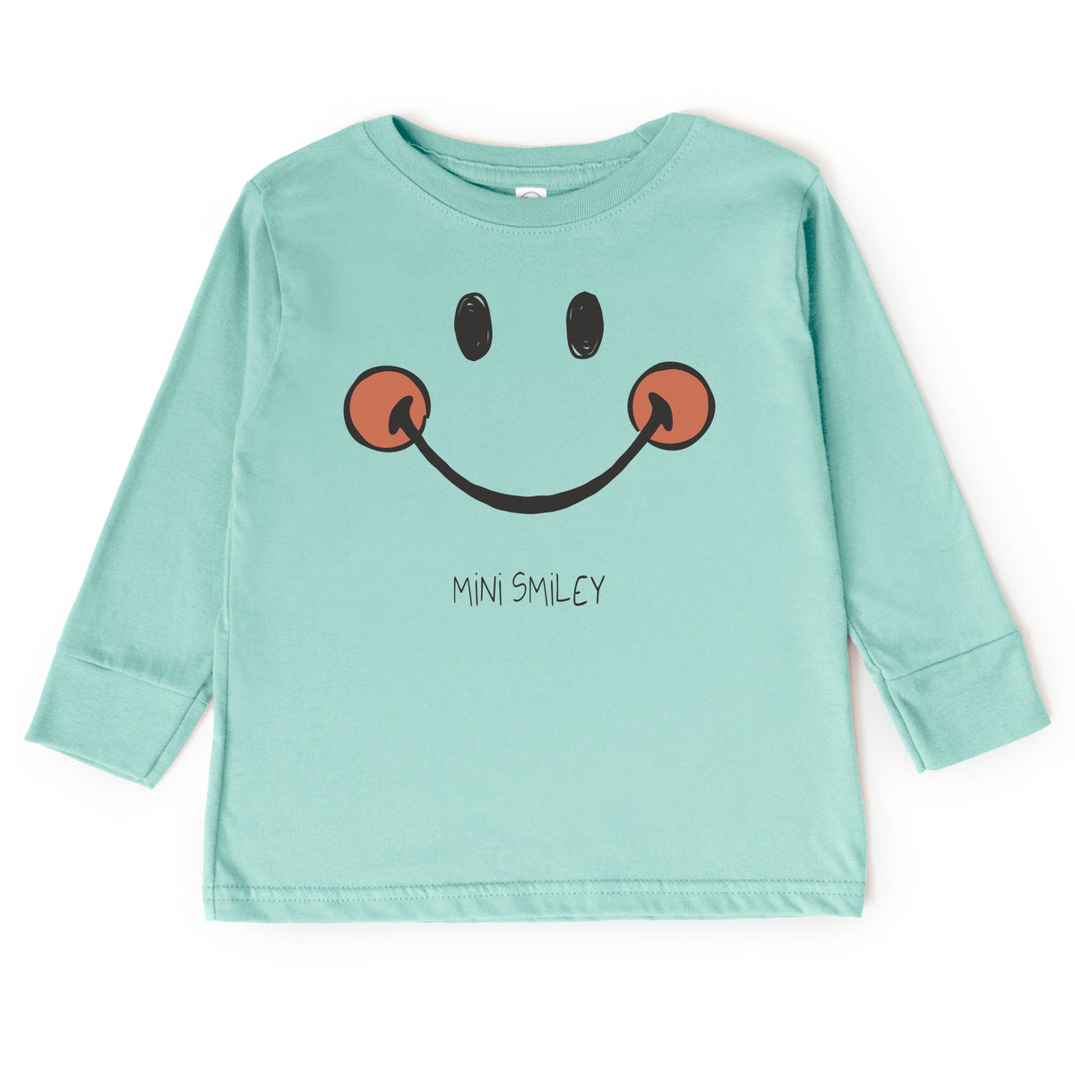 Mini Smiley Smile Outline - Toddler Long Sleeve Graphic Tee