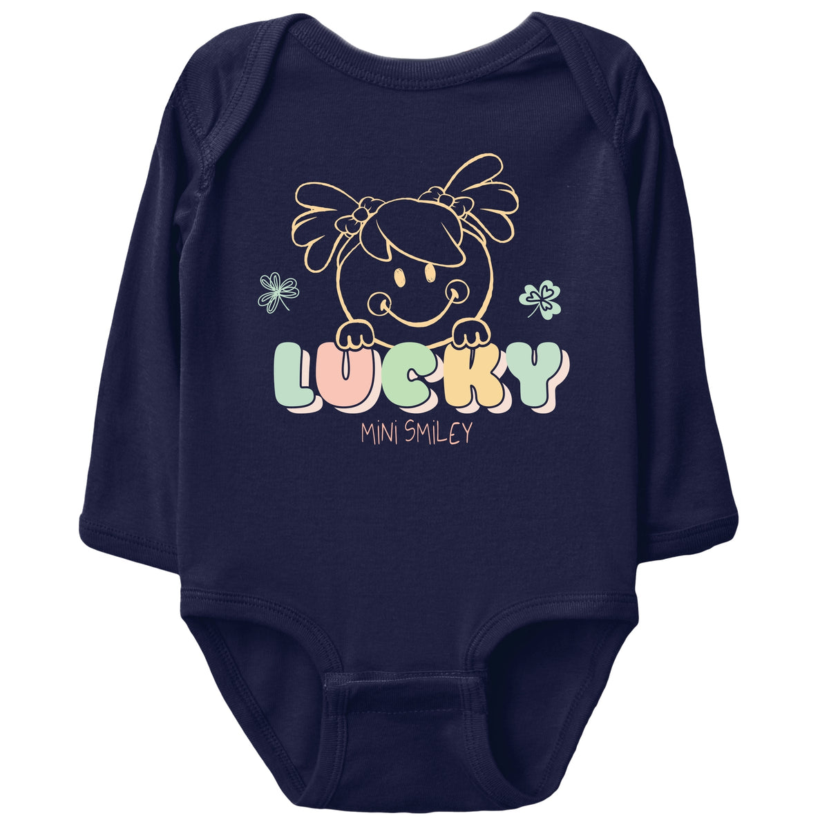 Mini Smiley Lucky Aria - Baby Long Sleeve Bodysuit