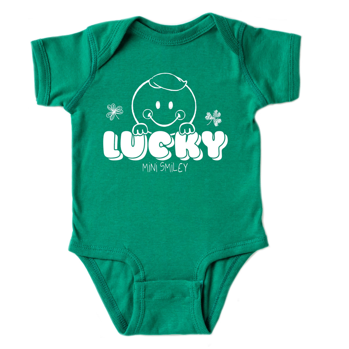 Mini Smiley Lucky Lumi - Baby Short Sleeve Graphic Bodysuit