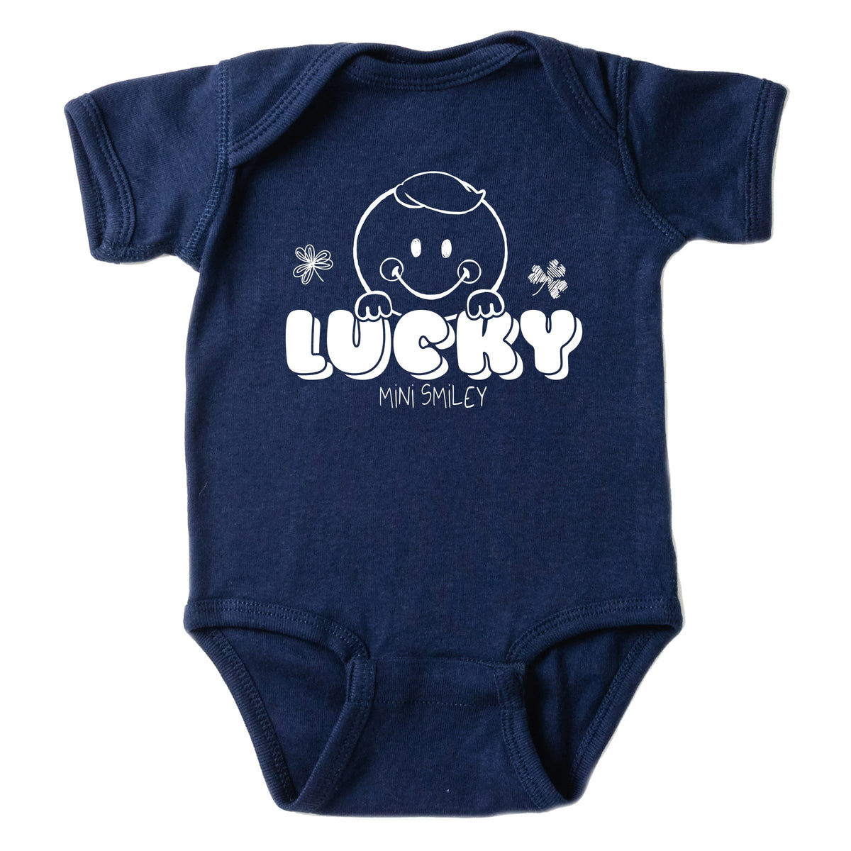 Mini Smiley Lucky Lumi - Baby Short Sleeve Graphic Bodysuit