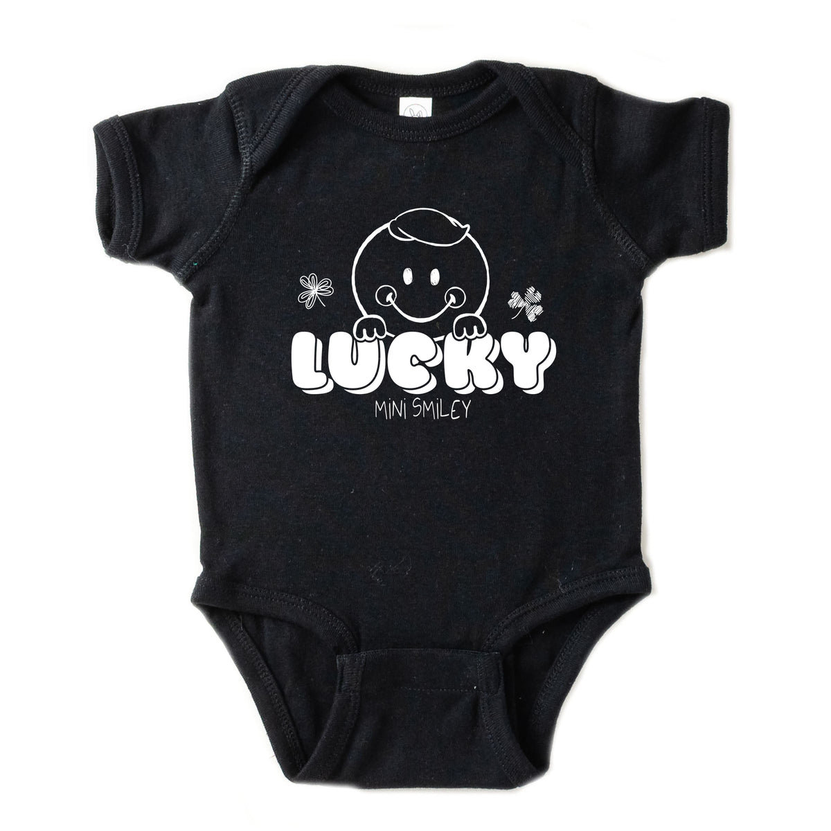Mini Smiley Lucky Lumi - Baby Short Sleeve Graphic Bodysuit