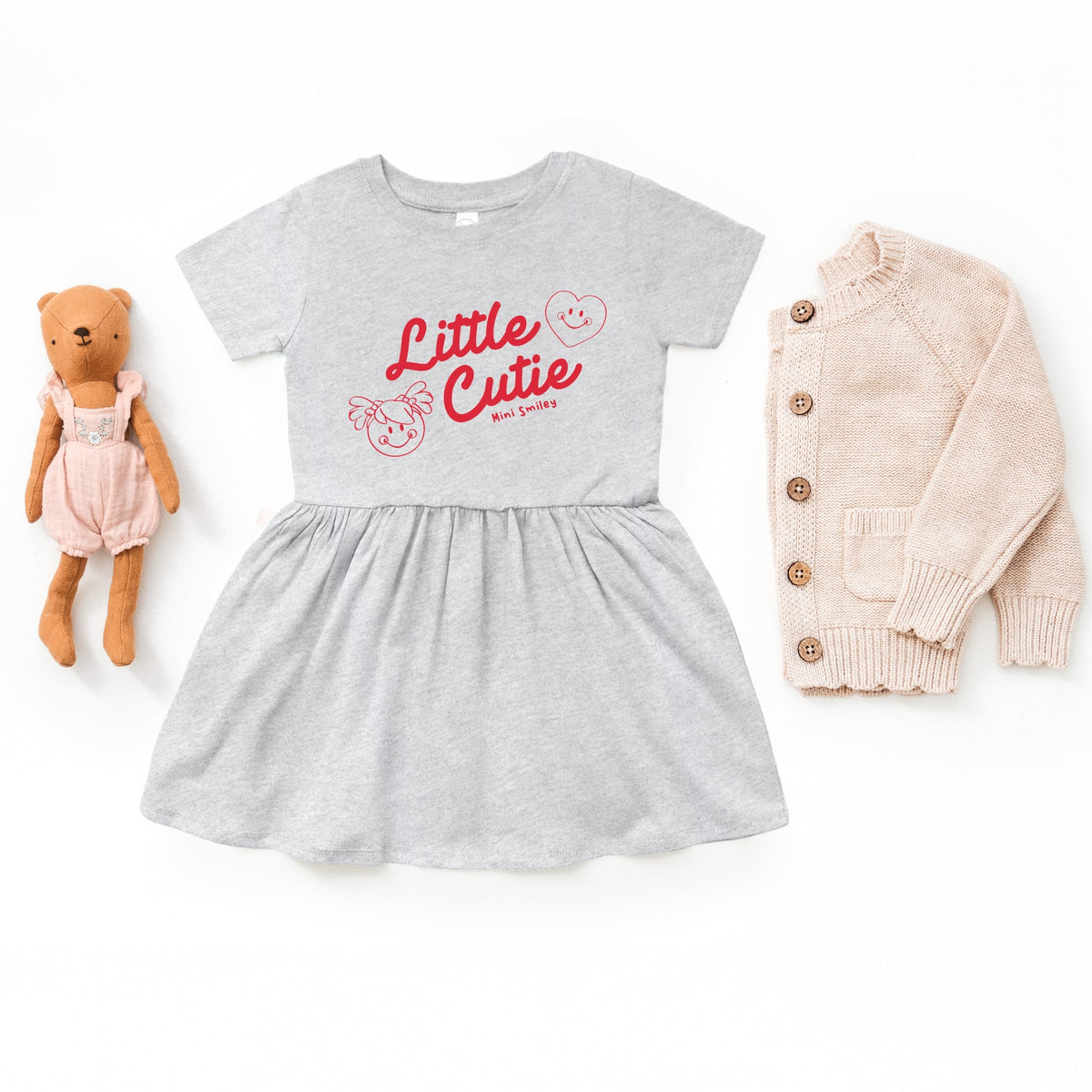 Mini Smiley Little Cutie Outline - Infant Dress