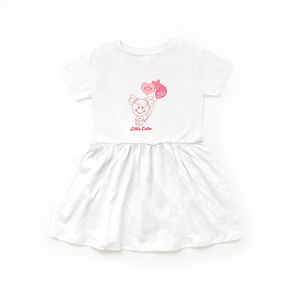 Mini Smiley Aria Balloons - Toddler Graphic Dress