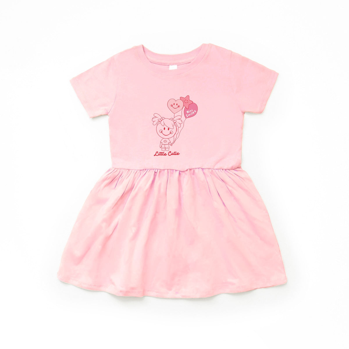 Mini Smiley Aria Balloons - Toddler Graphic Dress