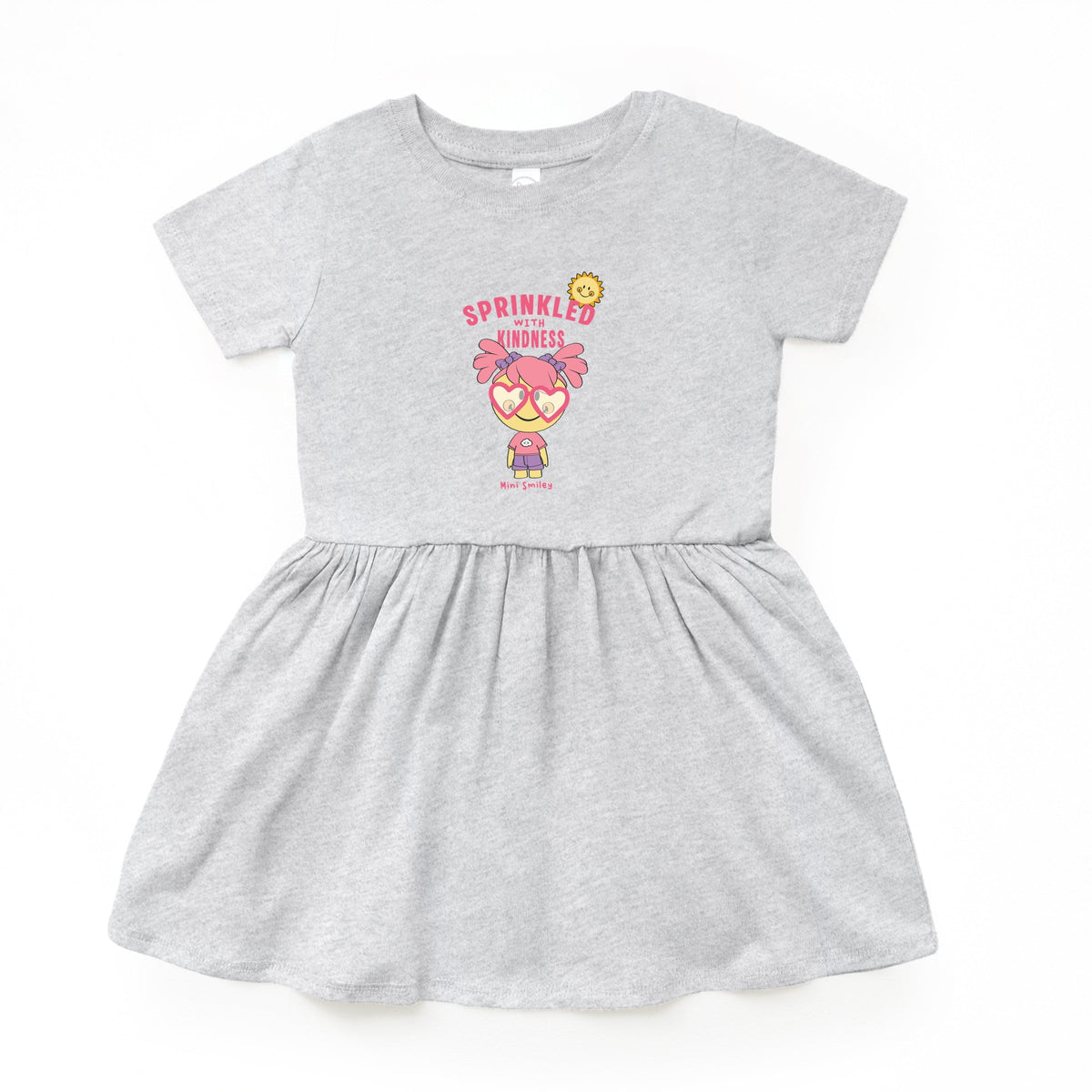 Mini Smiley Sprinkled With Kindness - Infant Dress