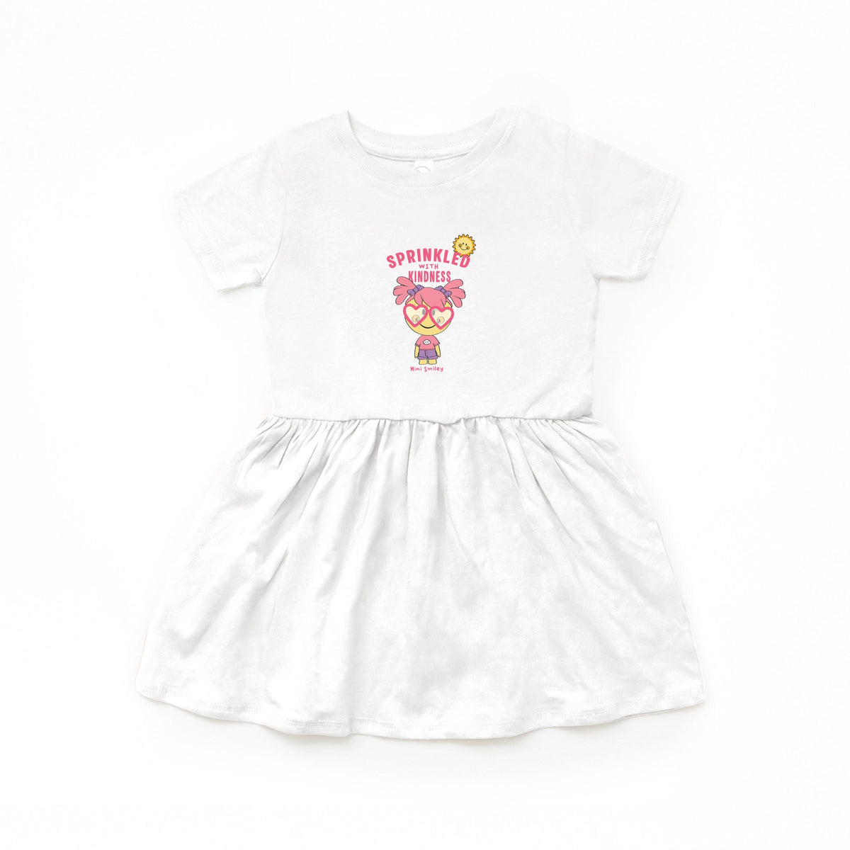 Mini Smiley Sprinkled With Kindness - Infant Dress
