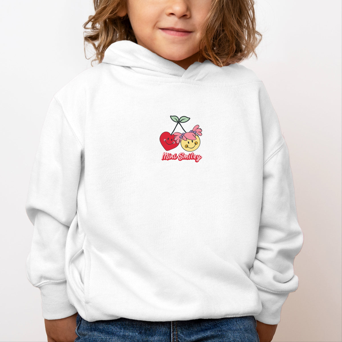 Mini Smiley Kind Cute & Happy - Toddler Hoodie
