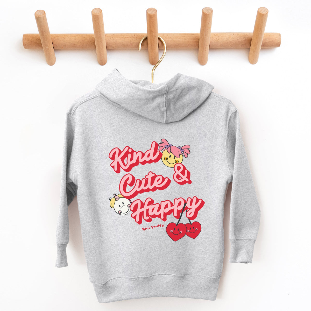 Mini Smiley Kind Cute & Happy - Toddler Hoodie