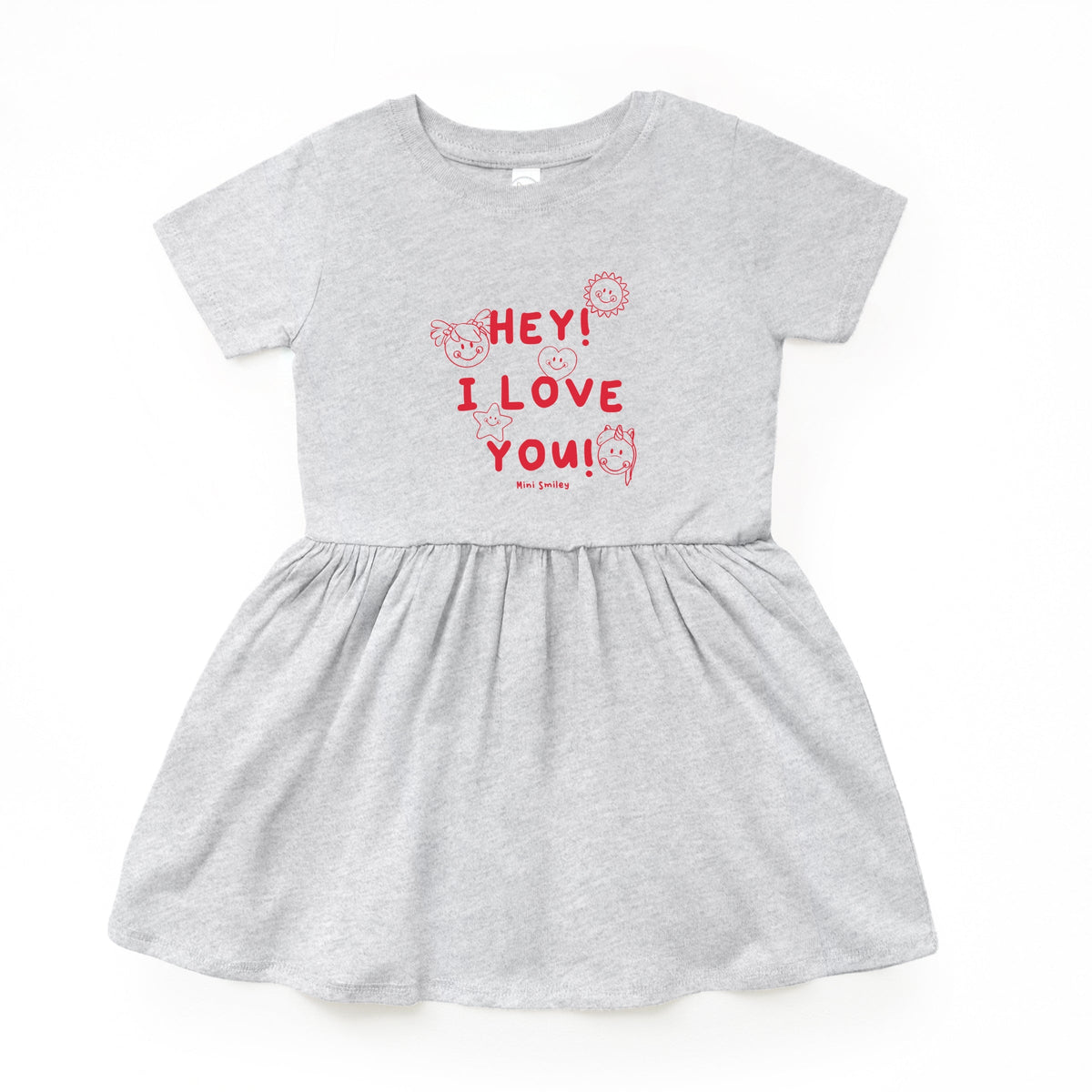 Mini Smiley Hey I Love You - Infant Dress