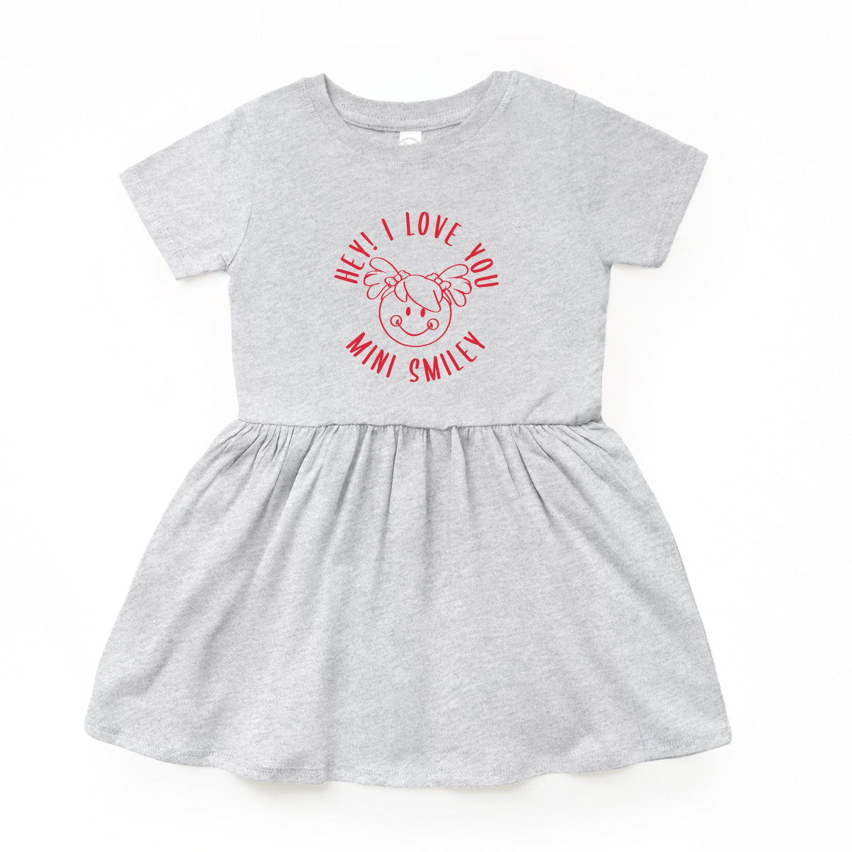 Mini Smiley Hey I Love You Circle - Infant Dress