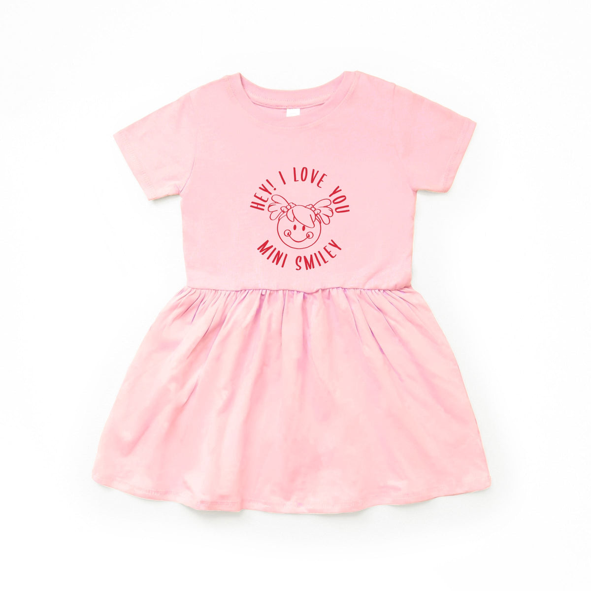 Mini Smiley Hey I Love You Circle - Infant Dress