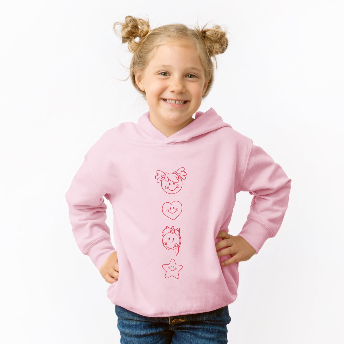 Mini Smiley Love Starts Small - Toddler Hoodie