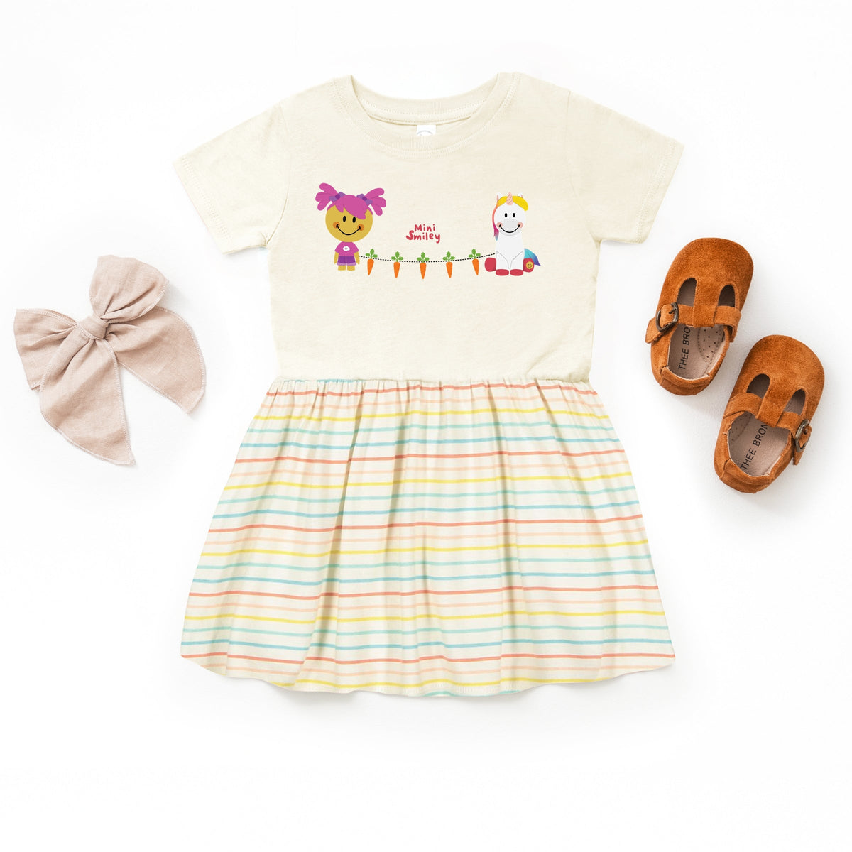 Mini Smiley Aria Carrot Garland - Infant Dress