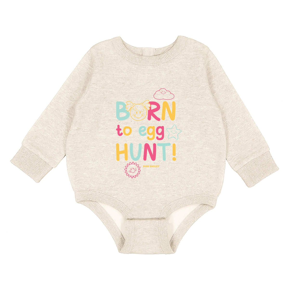 Mini Smiley Aria Born To Egg Hunt - Infant Fleece BodySuit