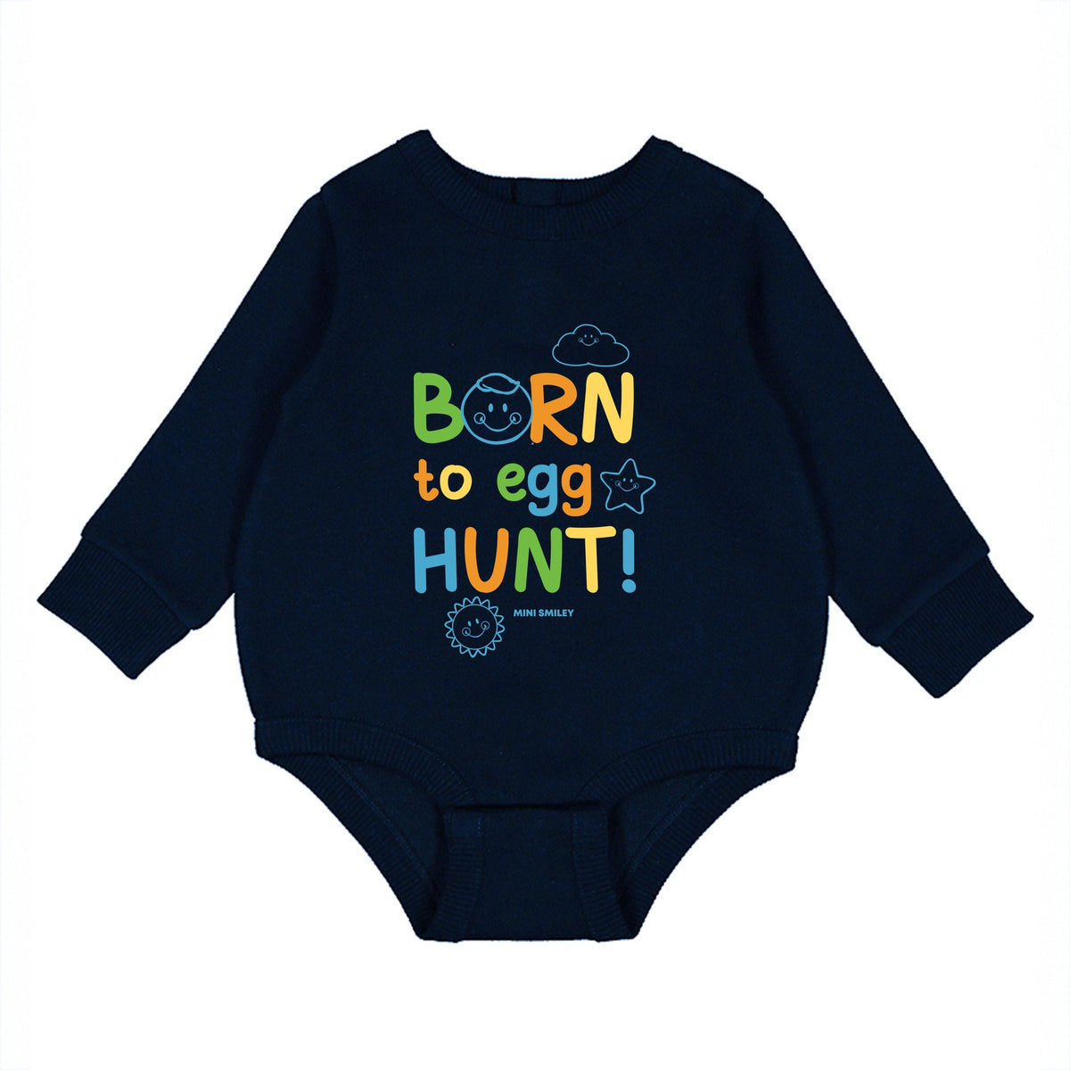 Mini Smiley Lumi Born To Egg Hunt - Infant Fleece BodySuit