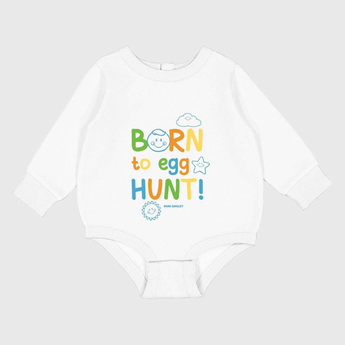 Mini Smiley Lumi Born To Egg Hunt - Infant Fleece BodySuit