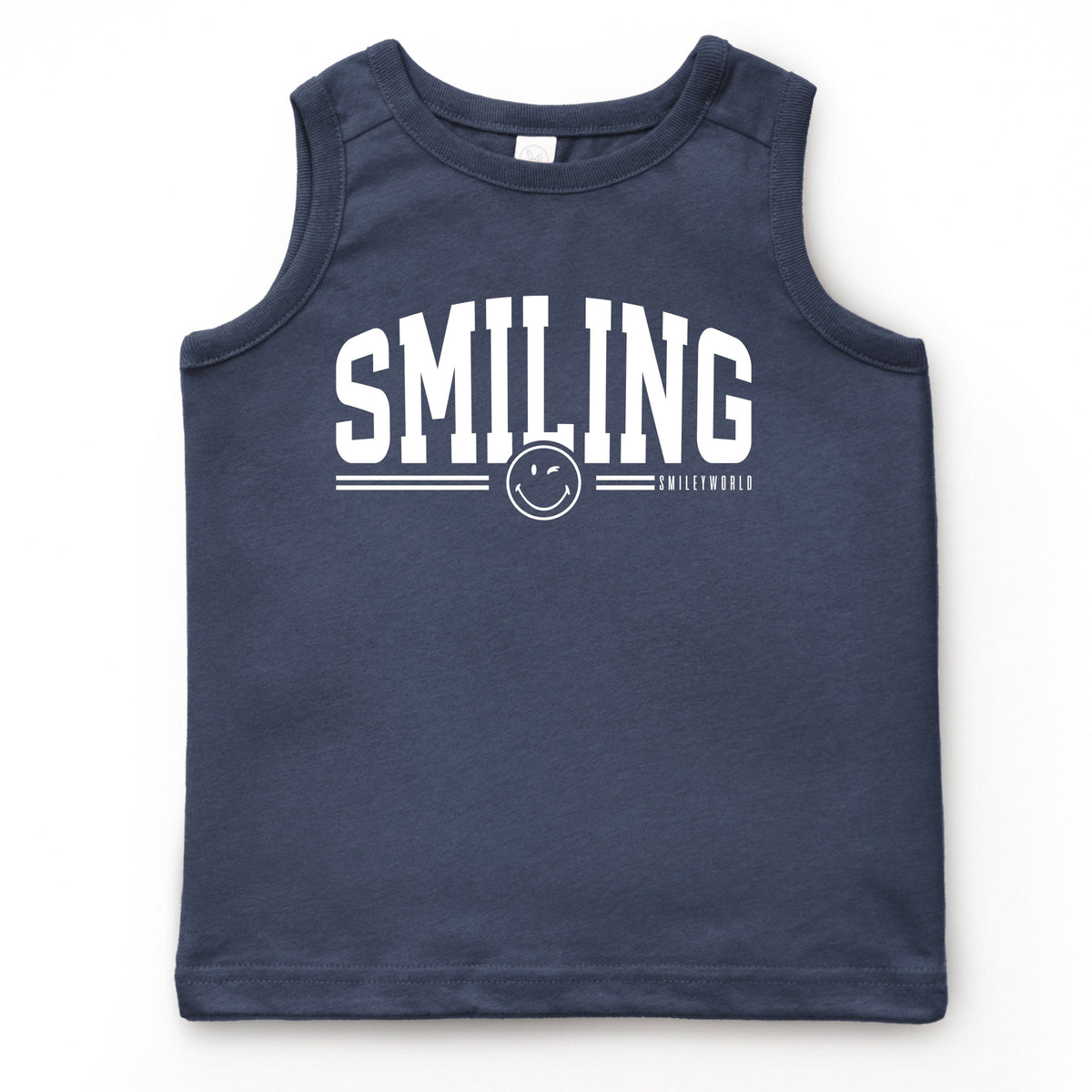 SmileyWorld Arched Varsity - Youth Tank Top